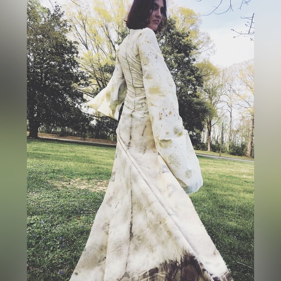 EveSkywalker Eco-Print Dress NWT Sz.6 - Picture 2 of 4